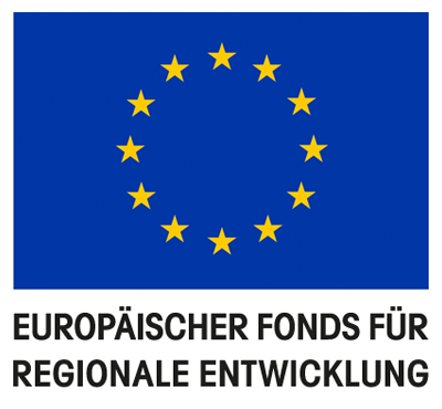 Dieses zukunftsorientierte Projekt wird von der Europäischen Union im Rahmen des europäischen Fonds für regionale Entwicklung (EFRE) gefördert.